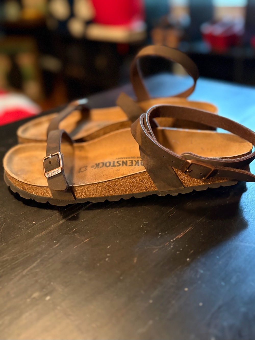 Birkenstock Brown Ankle-Strap Sandals